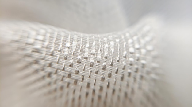 Detal wyszycia na tkaninie